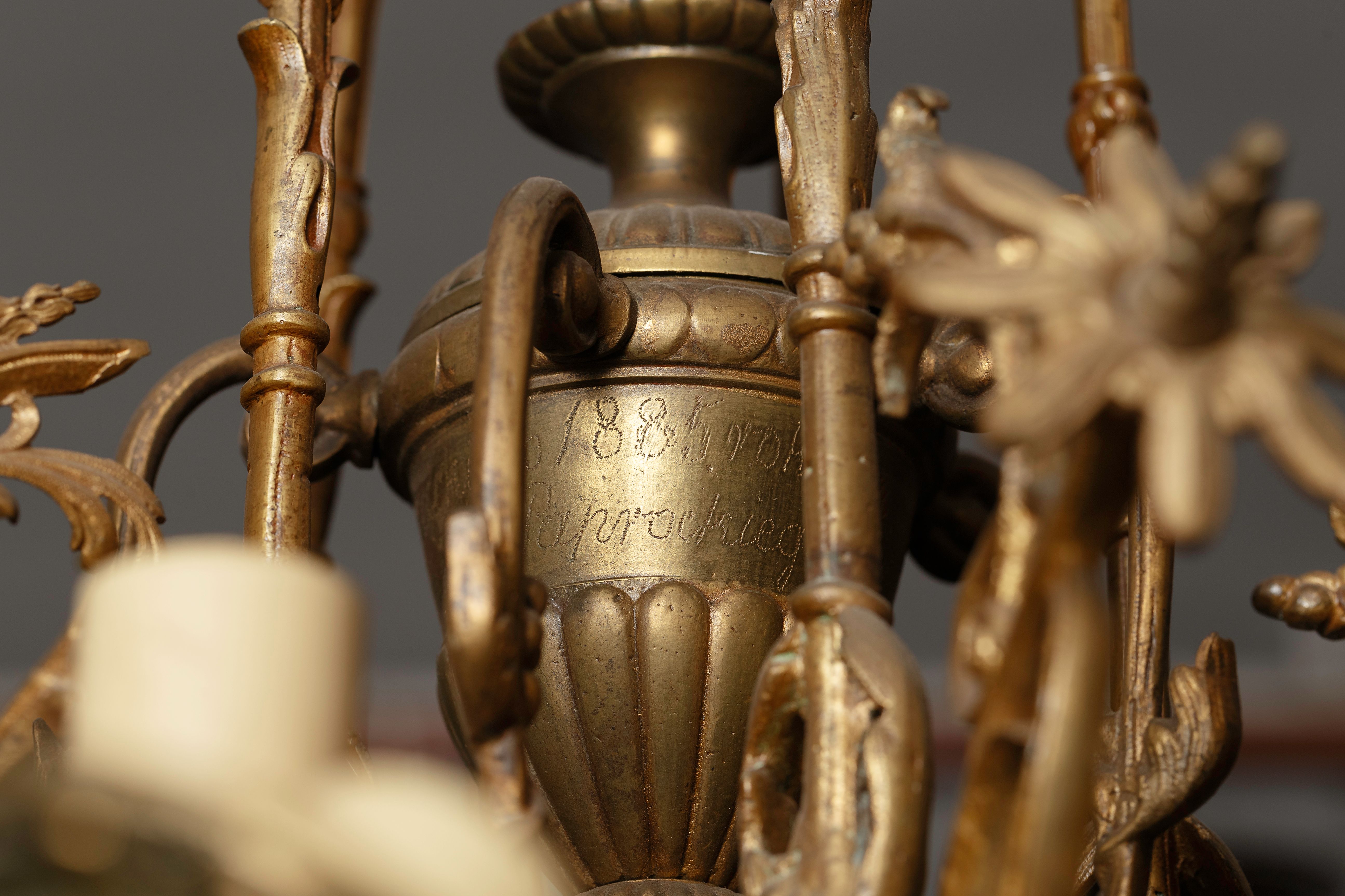 A fragment of the chandelier, 1885, the National M. K. Čiurlionis Museum of Art, Tt-11022. Photo by Povilas Jarmala, 2019