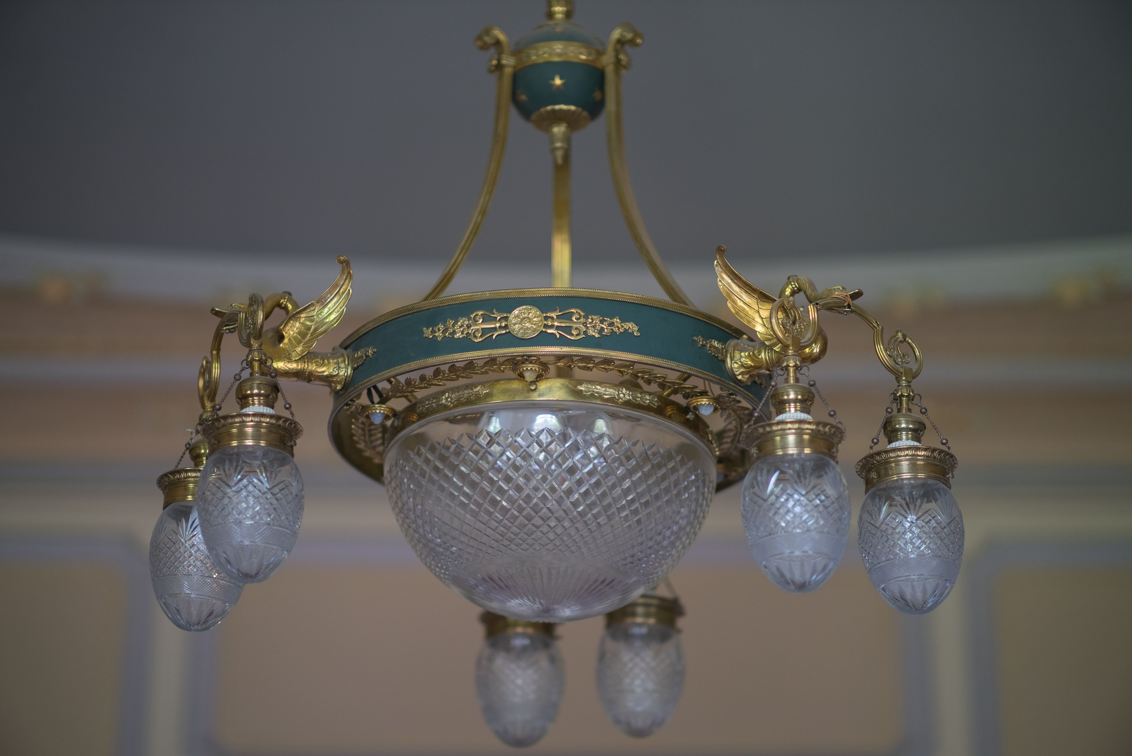 Fragment of chandelier, 1900–1906, P. Vileišis Palace. Photo by Povilas Jarmala, 2017