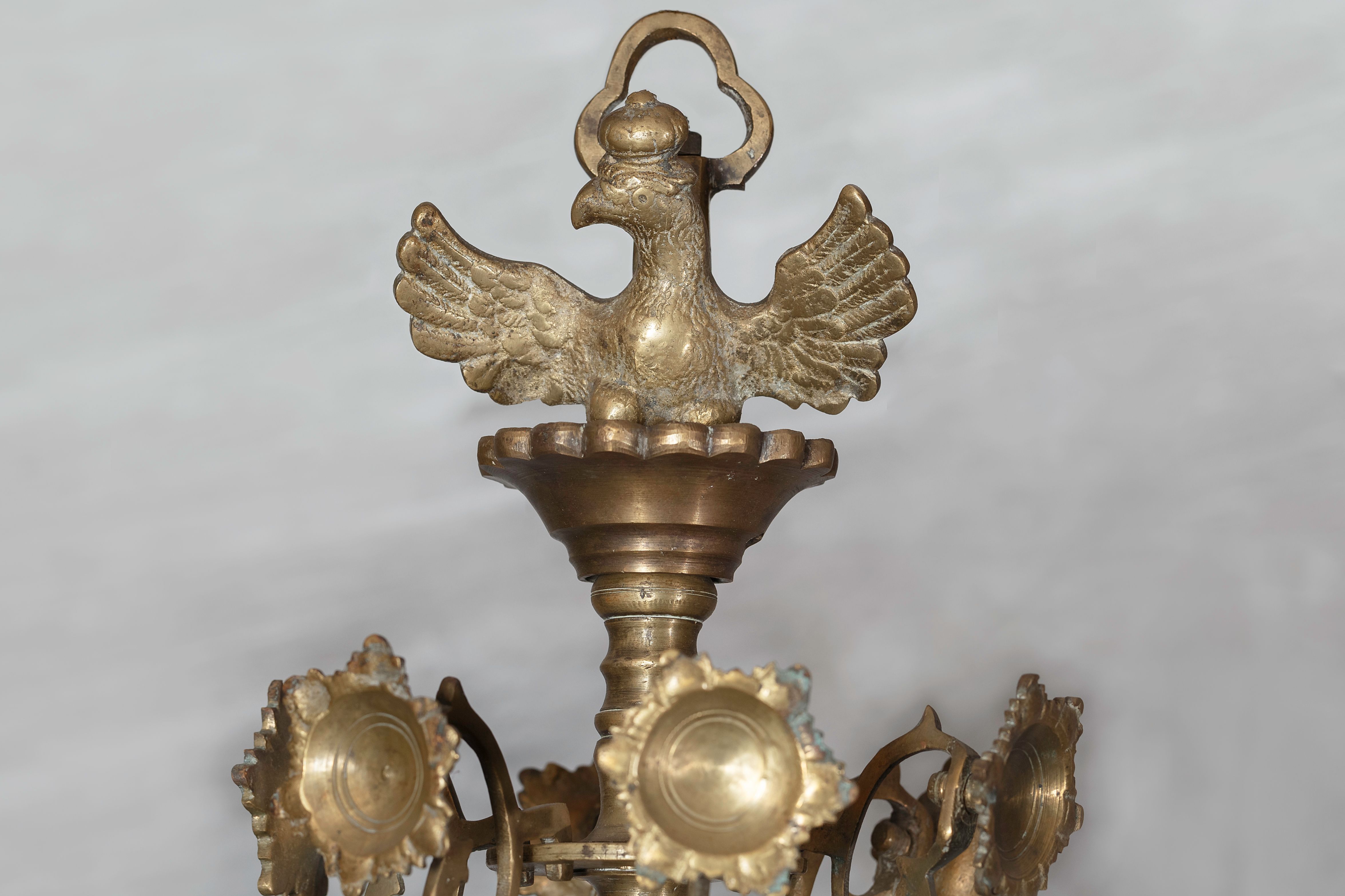 A fragment of the chandelier, the late 18th – 19th century, the National M. K. Čiurlionis Museum of Art, Tt-9556. Photo by Povilas Jarmala, 2019