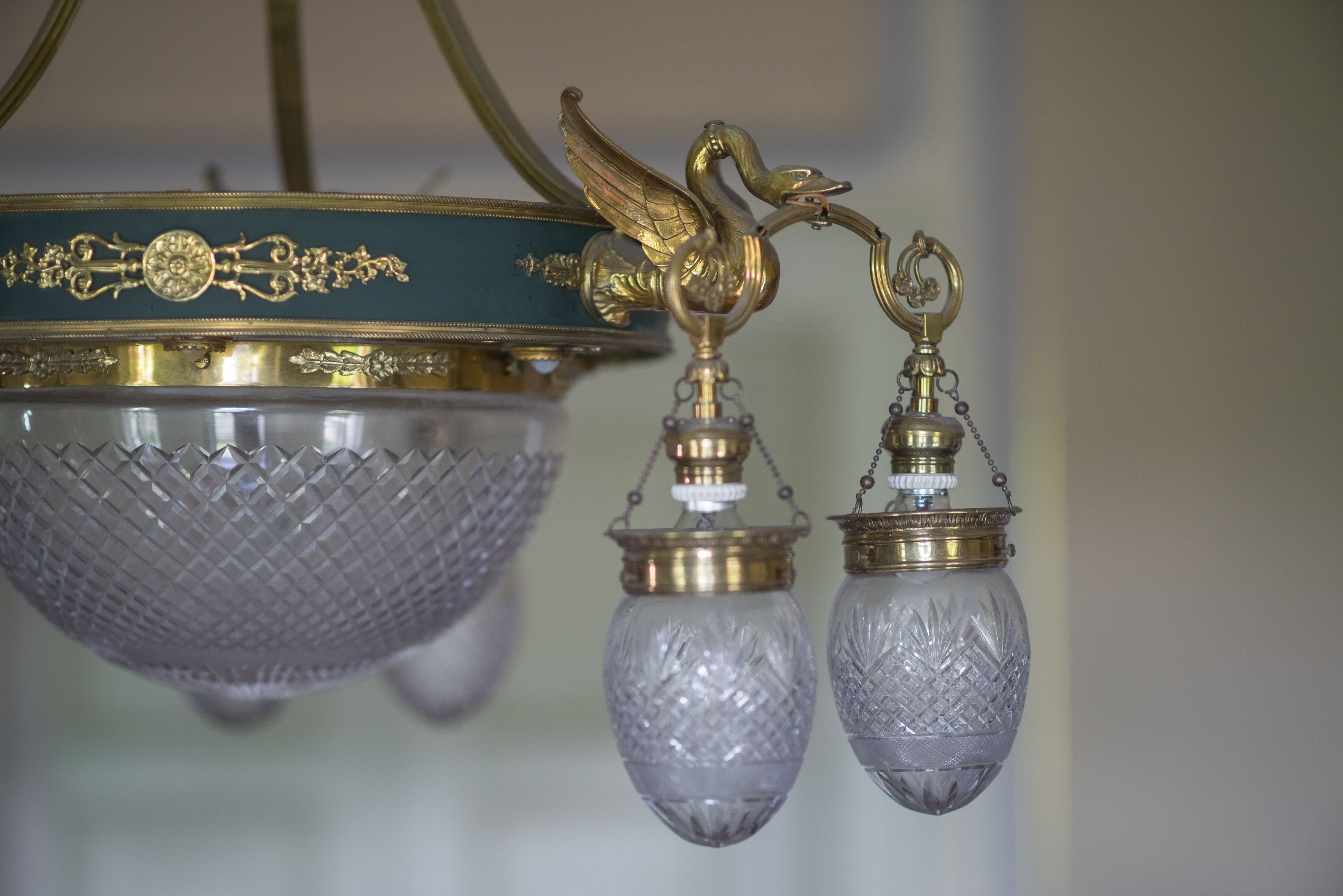 Fragment of chandelier, 1900–1906, P. Vileišis Palace. Photo by Povilas Jarmala, 2017